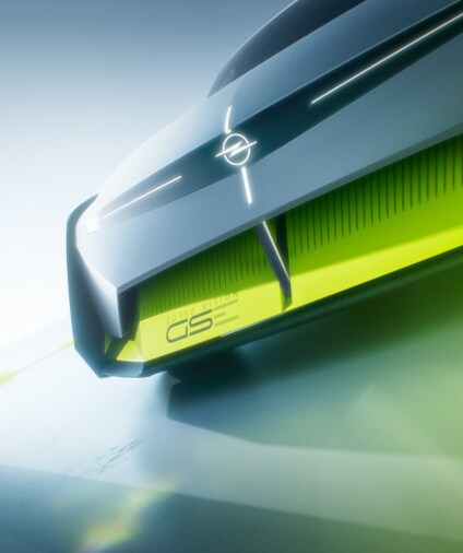 Nahaufnahme mit Designelementen des Corsa GSE Vision Gran Turismo