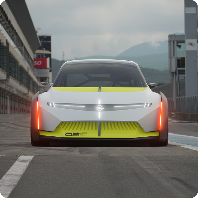 Frontansicht des Corsa GSE Vision Gran Turismo