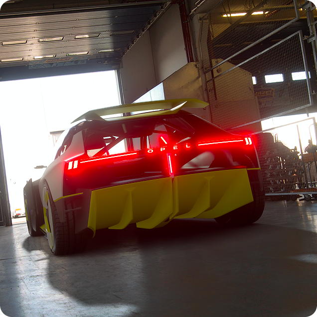 Heckansicht des Corsa GSE Vision Gran Turismo